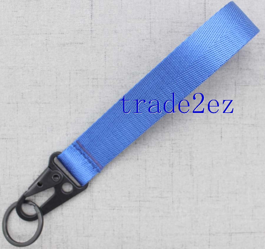 Blue Wrist Keychains Strap Lanyard