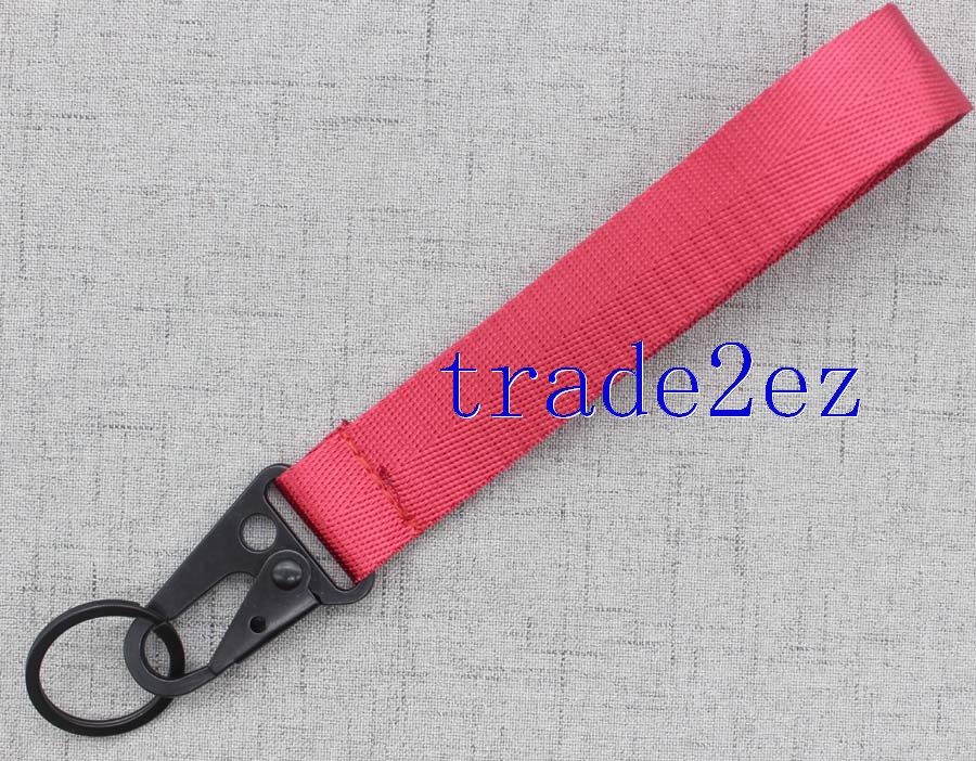 Red Wrist Keychains Strap Lanyard