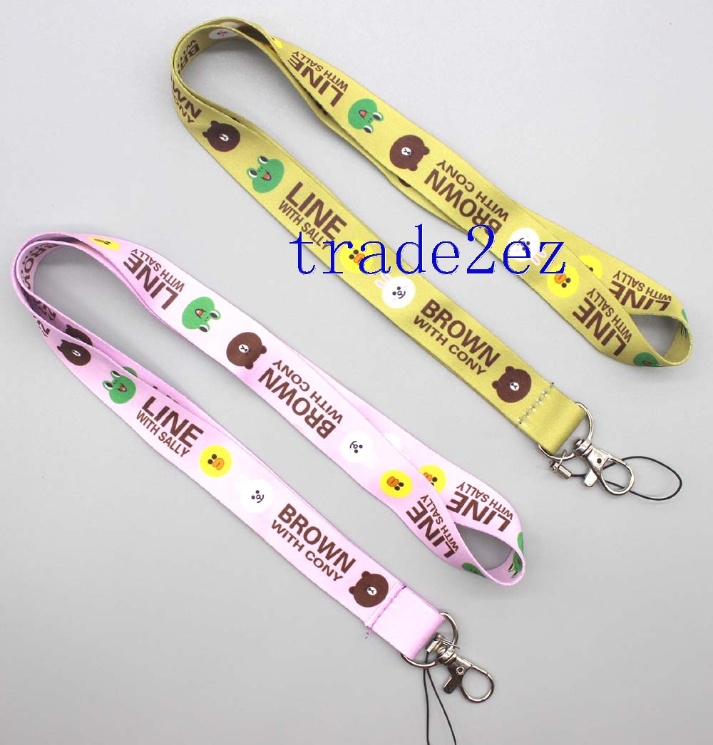 Brown bear and Kenny rabbit lanyard