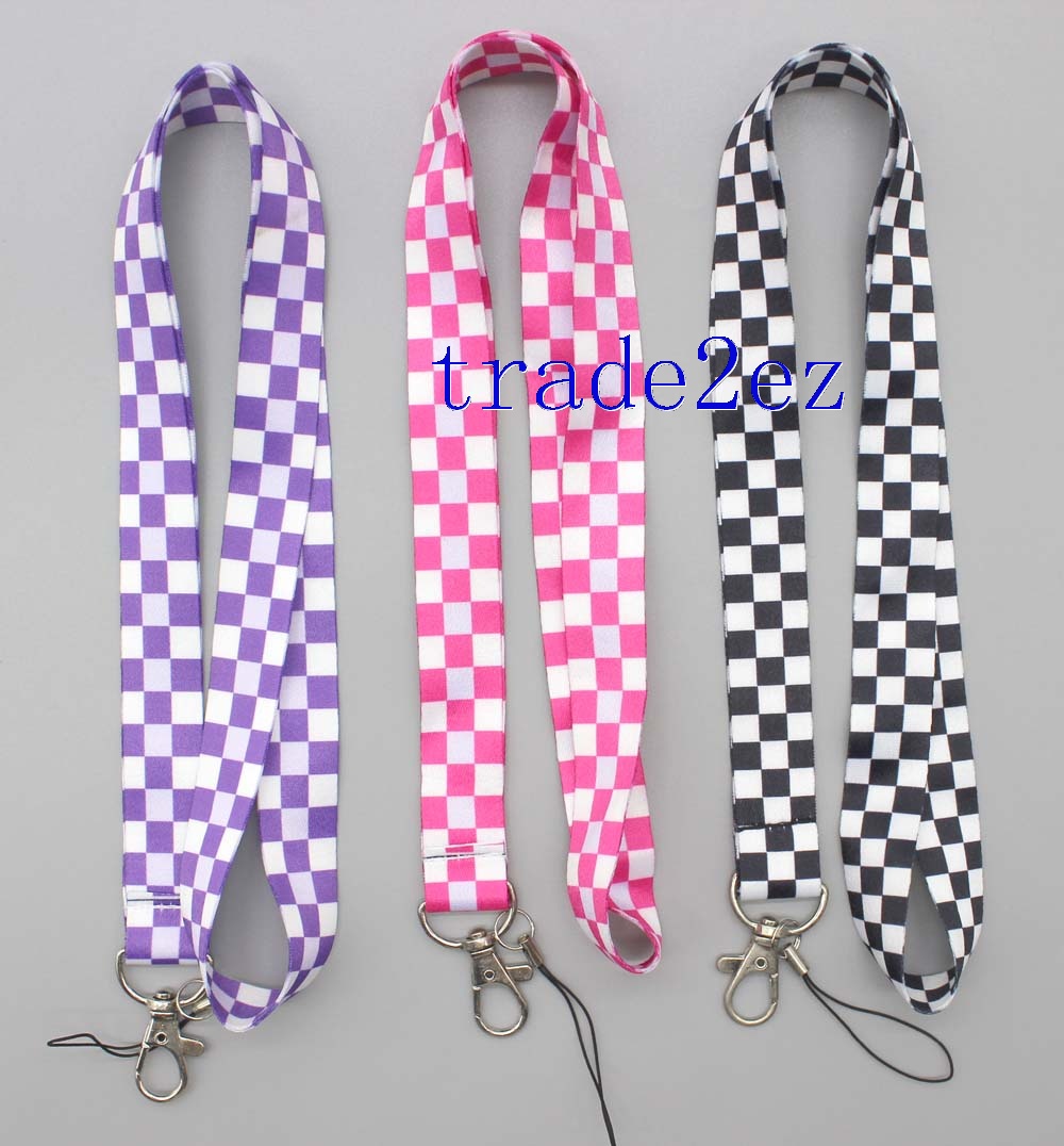 Checkered lanyard