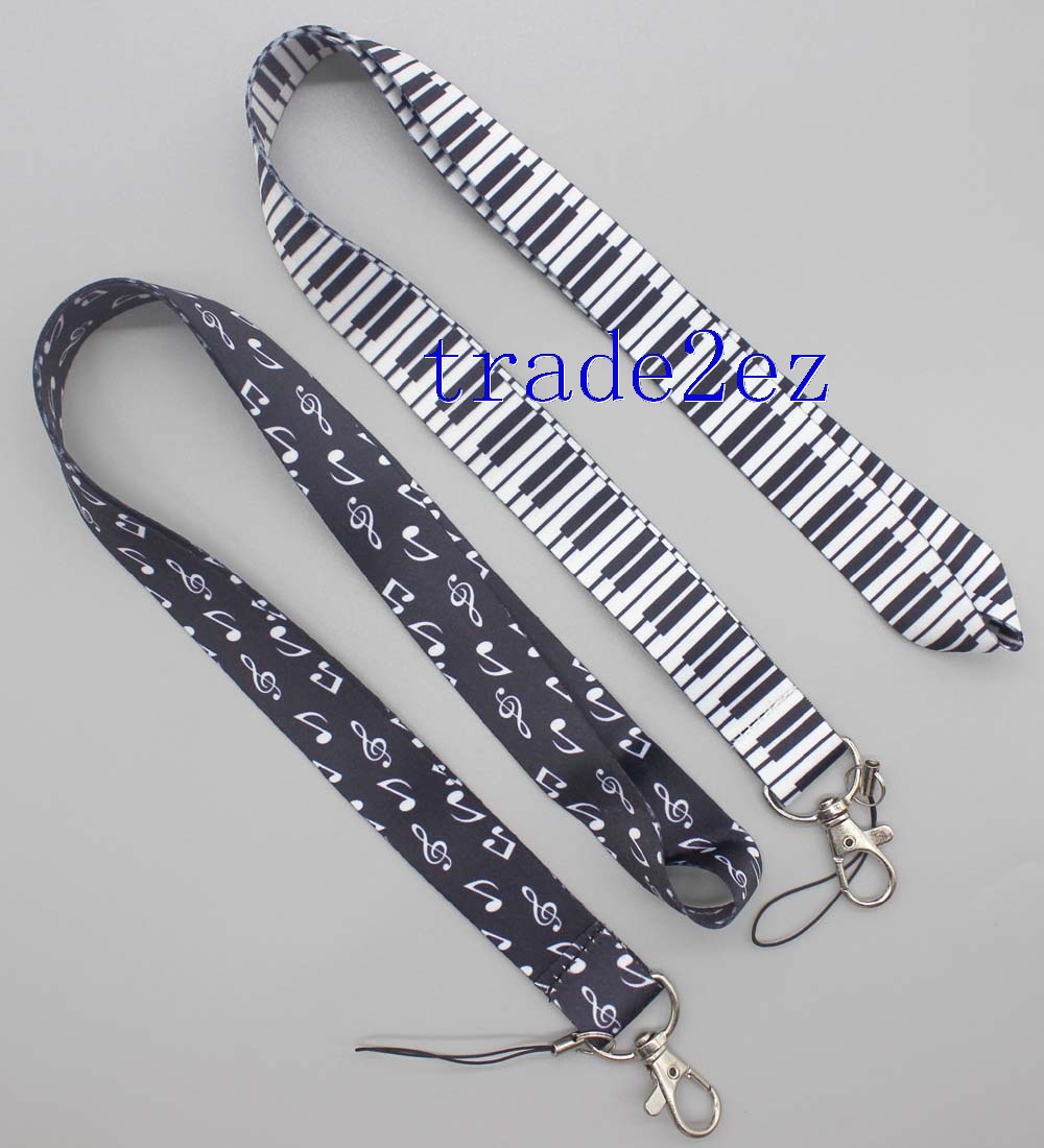 Piano notes lanyard