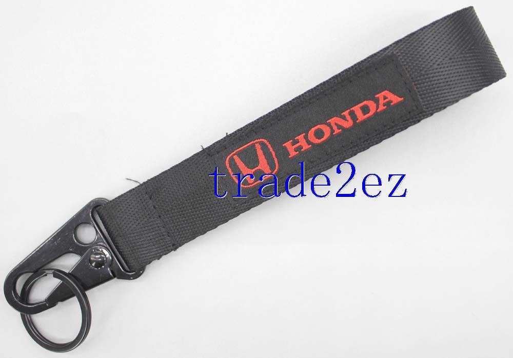 Honda Black Lanyard key chain Neck Strap Keychain