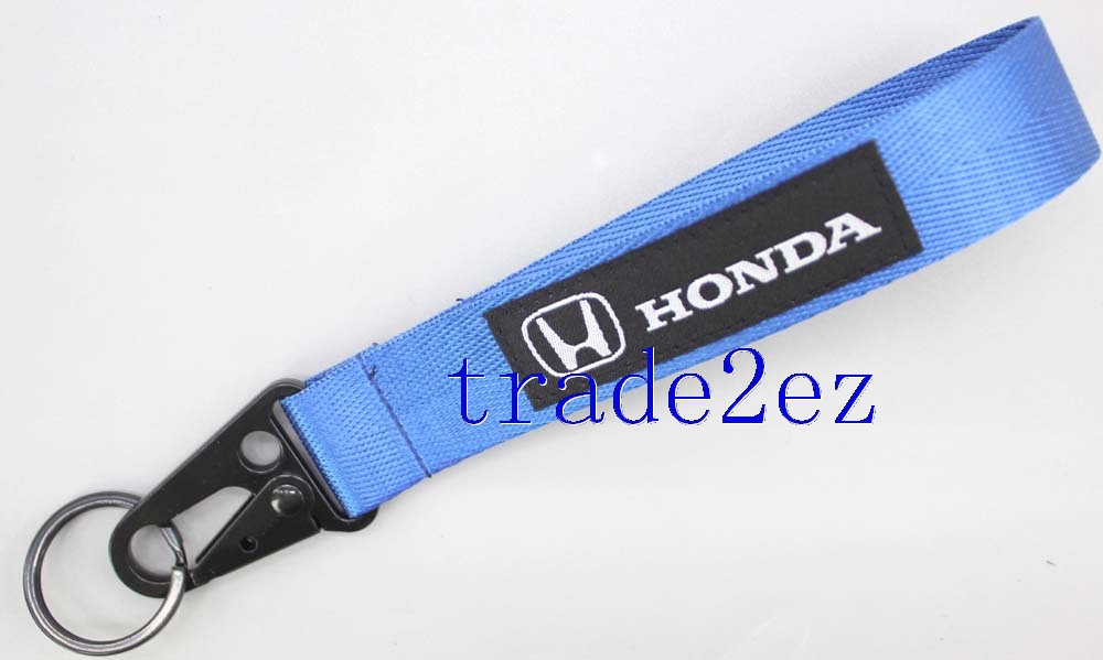 Honda Blue Keychain Holder Lanyard With Clip