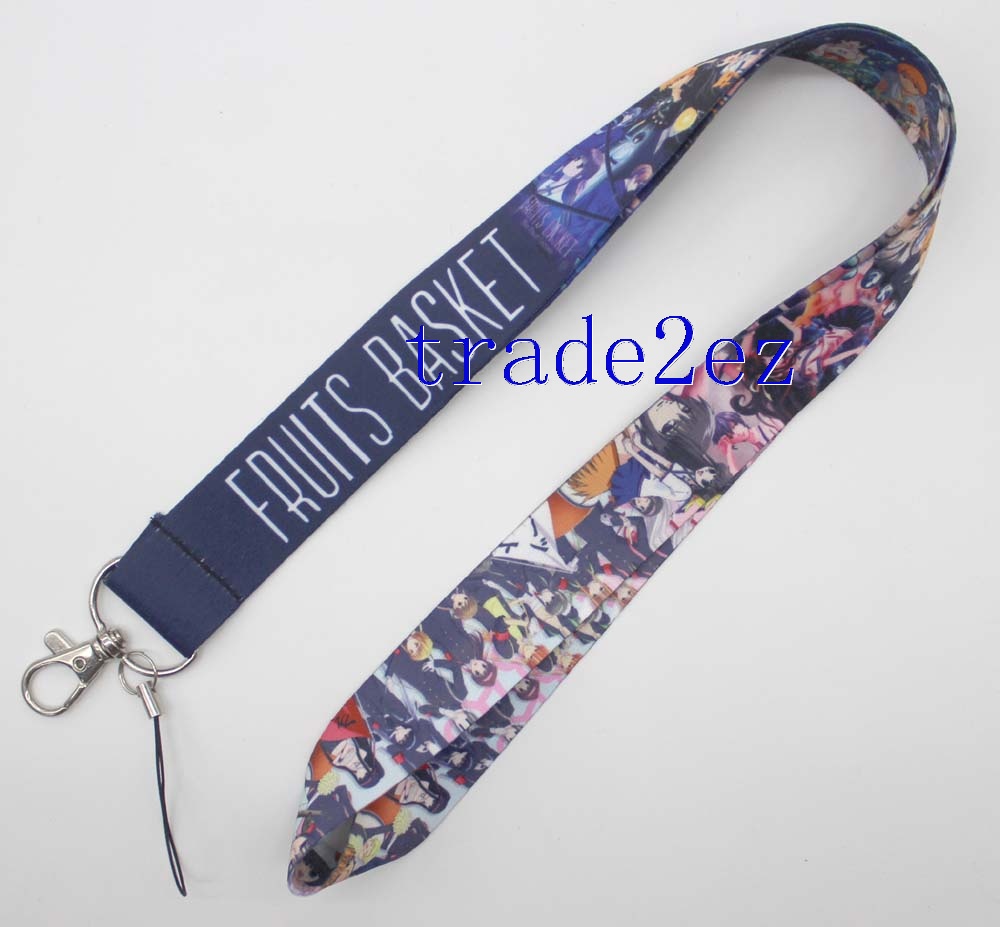 Fruits Basket Keyring Neck Straps Lanyard Keychain