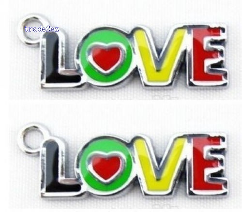 LOVE Design Alloy DIY Metal Charms Jewelry Making pendants