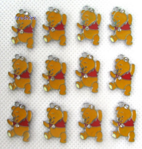 Winnie The Pooh Hang Pendant Charms Fit Pet Collar Bracelet Cell Phone Charms