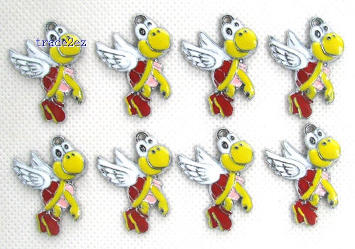 Paratroopa zinc alloy metal enamel charms metal enamel pendant