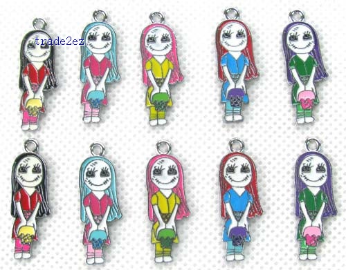 The Nightmare Before Christmas Jewelry Making Metal Charm pendants
