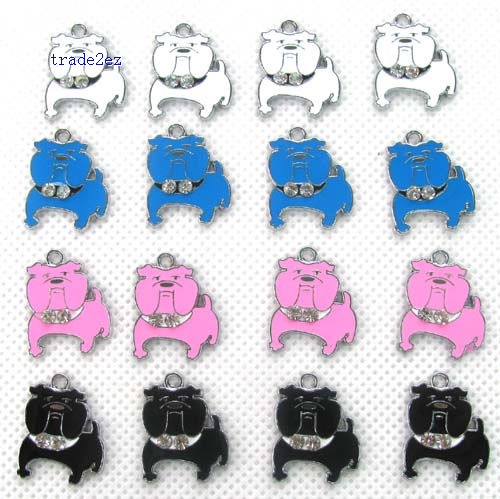 Bulldog Jewelry Making Metal Charm pendants