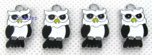OWL Jewelry Making Metal Charm pendants