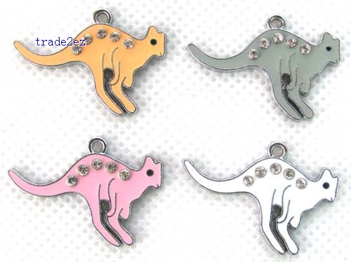 kangaroo Jewelry Making Metal Charm pendants