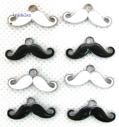 Moustache Jewelry Making Metal Charm pendants