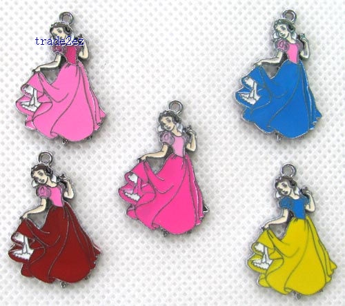 Snow White Metal Charms pendants DIY Jewellery Making