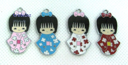 Japan Girl`s wear Kimono mobile phone charms pendants