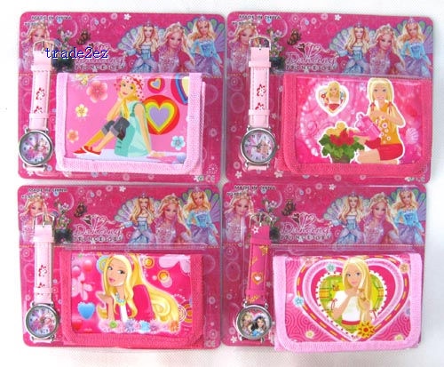 Barbie Watch Wristwatch With Wallet