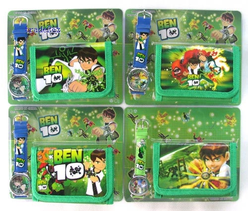 Ben 10 Children Wallet & Kids Watch Gift Set