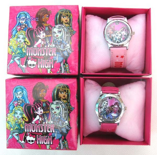 Monster High Cartoon Girls Kids Children Wrist Watch Gift