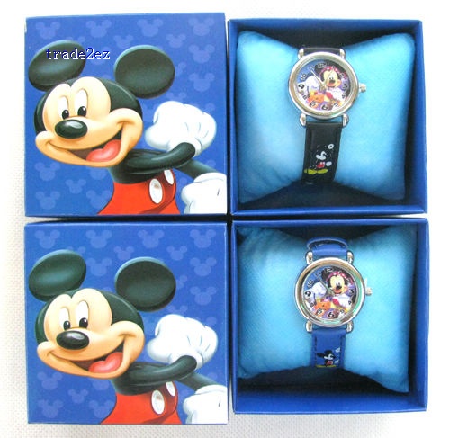 Mickey mouse Cartoon Girls Kids Children Wrist Watch Gift