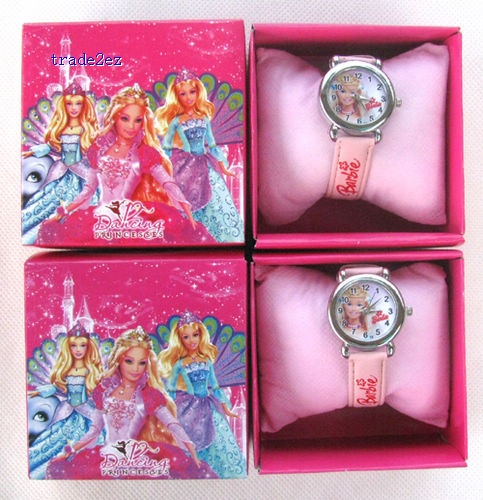 Barbie cartoon children watches students wristwatch watches