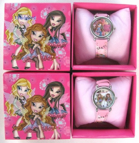 Bratz Cartoon Children Watch Gift Box Retail Packaging