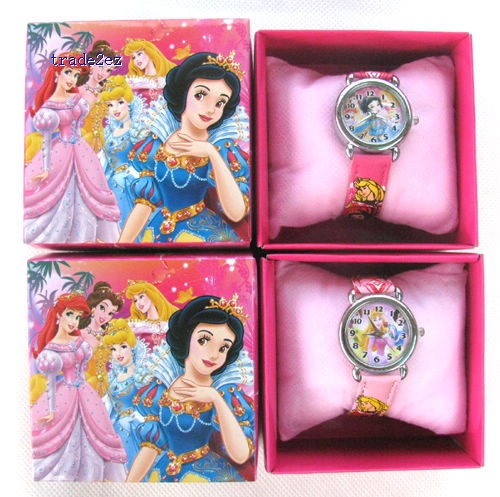 Snow White Princess Cartoon Girl`s Watches