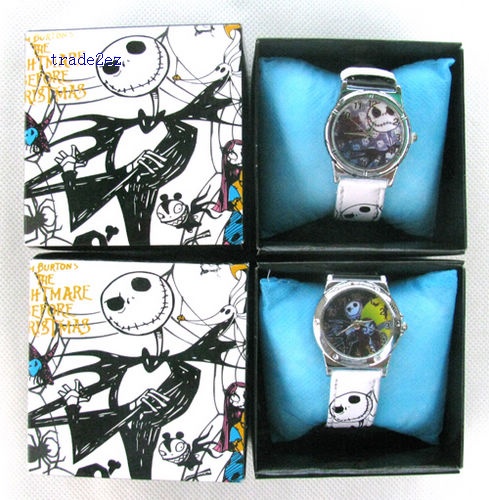 The Nightmare Before Christmas Cartoon Girl`s Watches