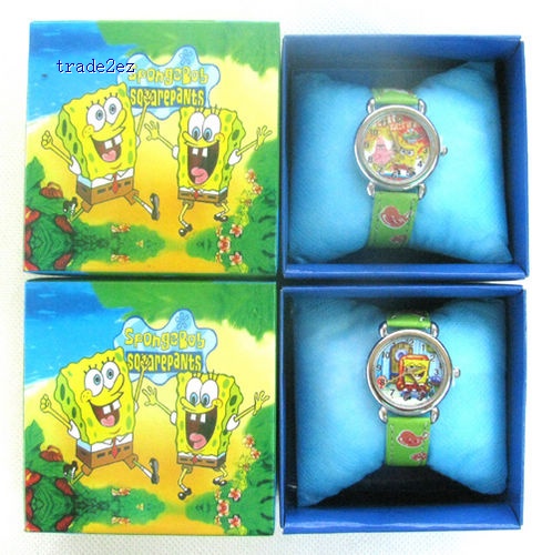 Spongebob Wristwatches Watch Free boxes