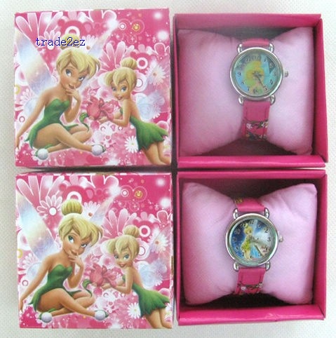 Tinker bell Child Watch Girls Lady Quartz Steel Wrist Watch