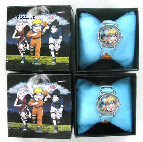 Naruto Watch with boxes Christmas gift high qulaity for kids
