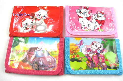 Marie Cat Girl`s cartoon Purses coin Wallet