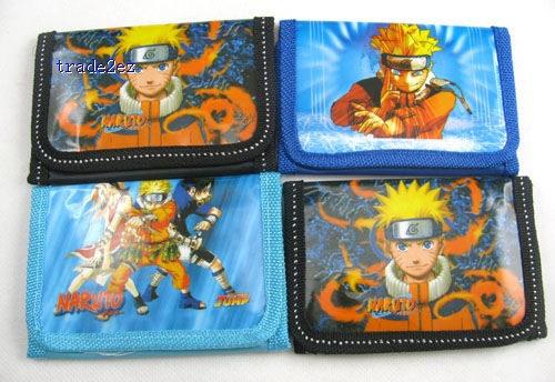 Naruto Child Coin Purse cartoon Wallet kid's gift