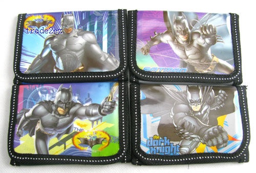 Batman Child Coin Purse cartoon Wallet kid's gift