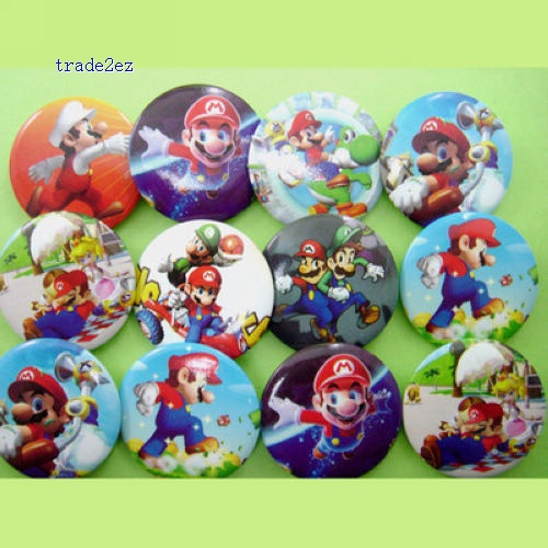 Super Mario 3 cm Button Pins Badge Wholesale