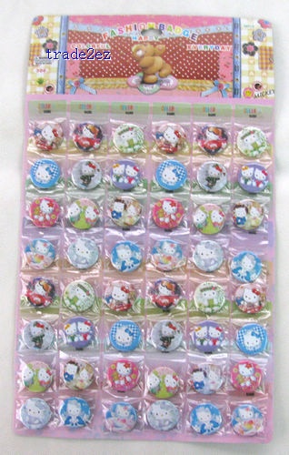 Hello Kitty Badge Button Pin 3cm party products children gifts