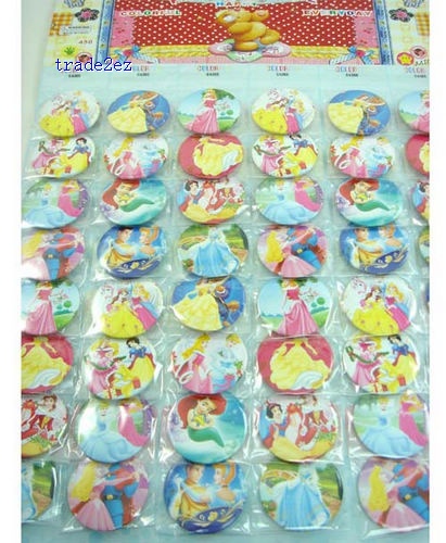 Snow White 4.5 cm Badges Pins BIG SALES Kids Party Gift RANDOM