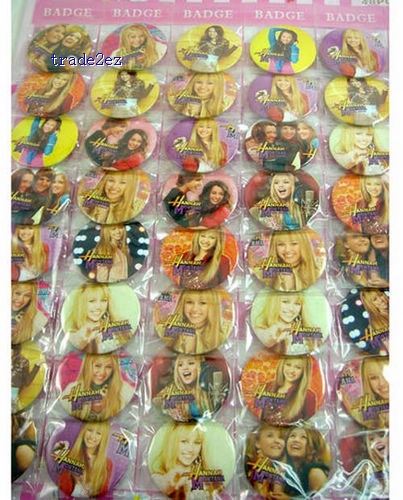 Hannah Montana love Badge Button Pin 4.5cm Gift