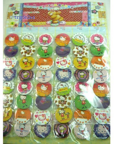 Hello Kitty love Badge Button Pin 4.5cm Gift
