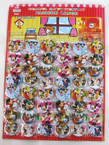 Mickey Mouse 4.5 cm Button Pins Badge Wholesale